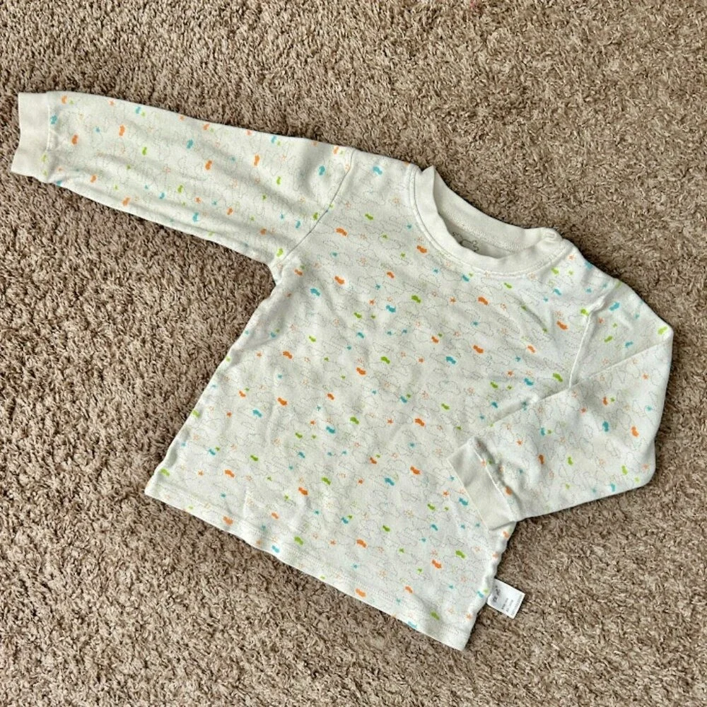 Lasi‎ Baby Kids Pajamas Set Long Sleeve Top Pants White Cloud Print 110/52
